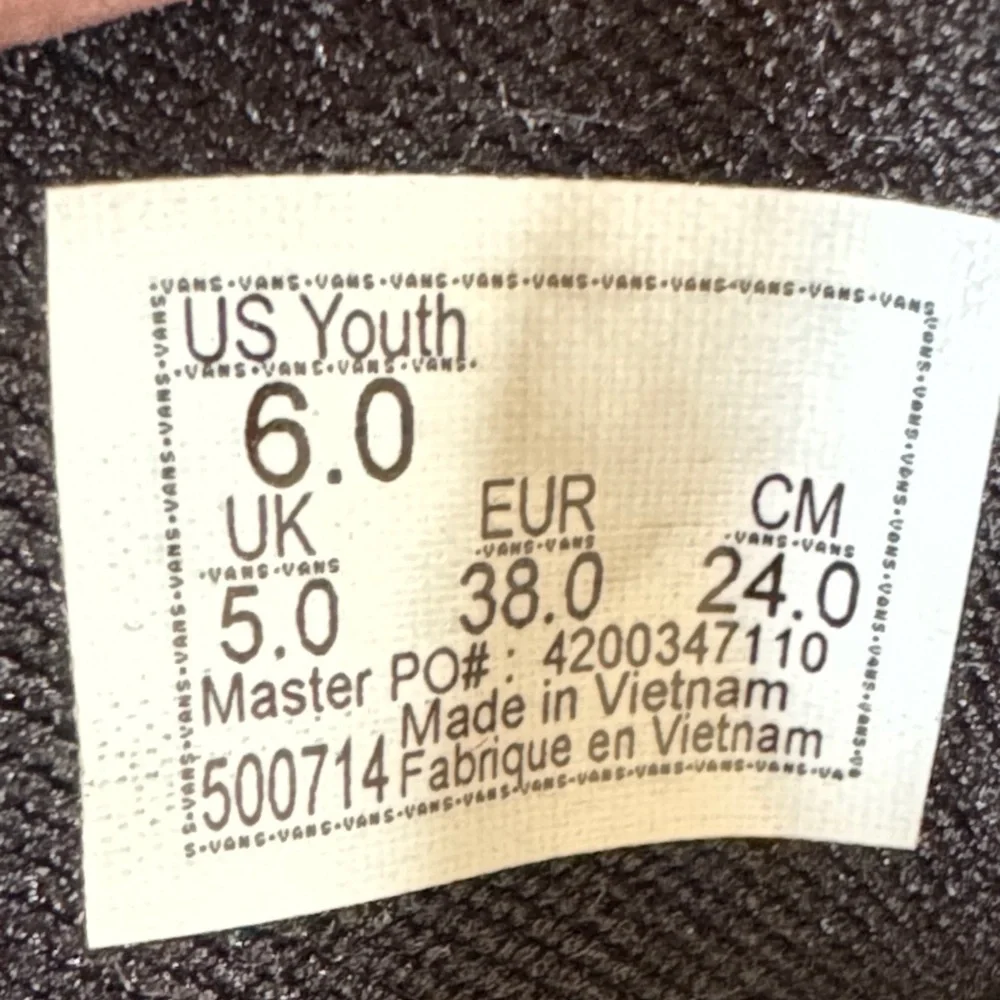 Vans Gray and Brown Kids Sneakers, New Without Tags